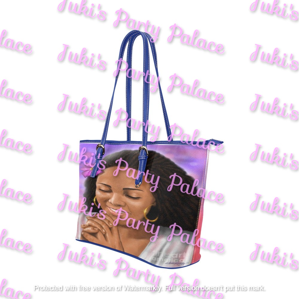 Praying Woman "Leather" Tote Bag (Large)