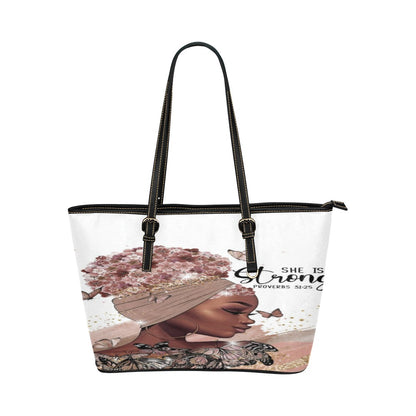 She is Strong Leather Bag