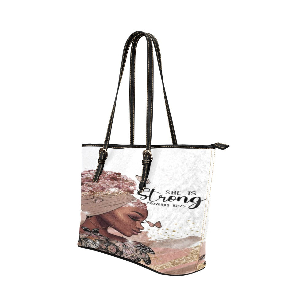 She is Strong Leather Bag