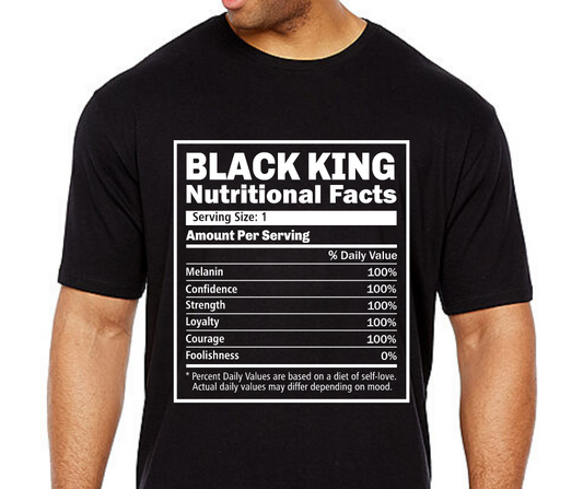 Black King Facts T-shirt