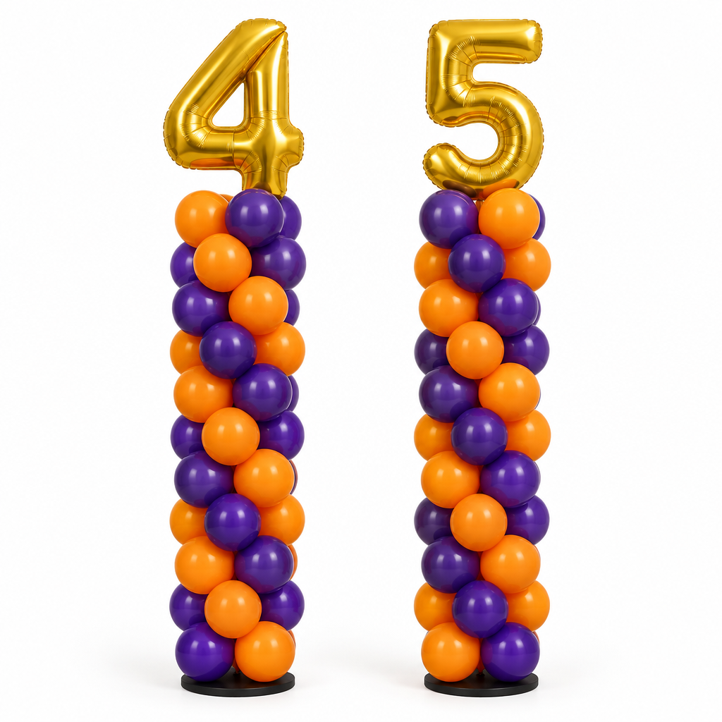 (2) 6ft Balloon Pillars