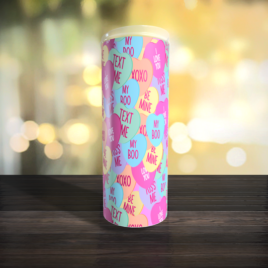 Love Conversations Hearts Tumbler