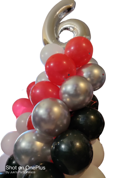 (2) 6ft Balloon Pillars